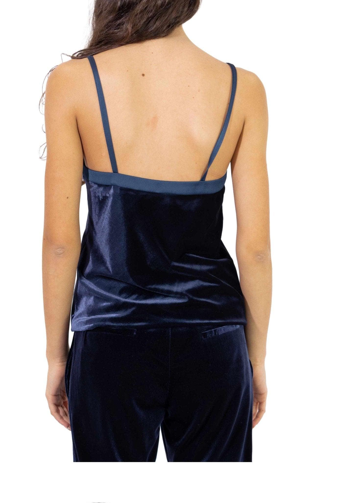Top in velluto blu 3902 2894 B ALICE MILLER