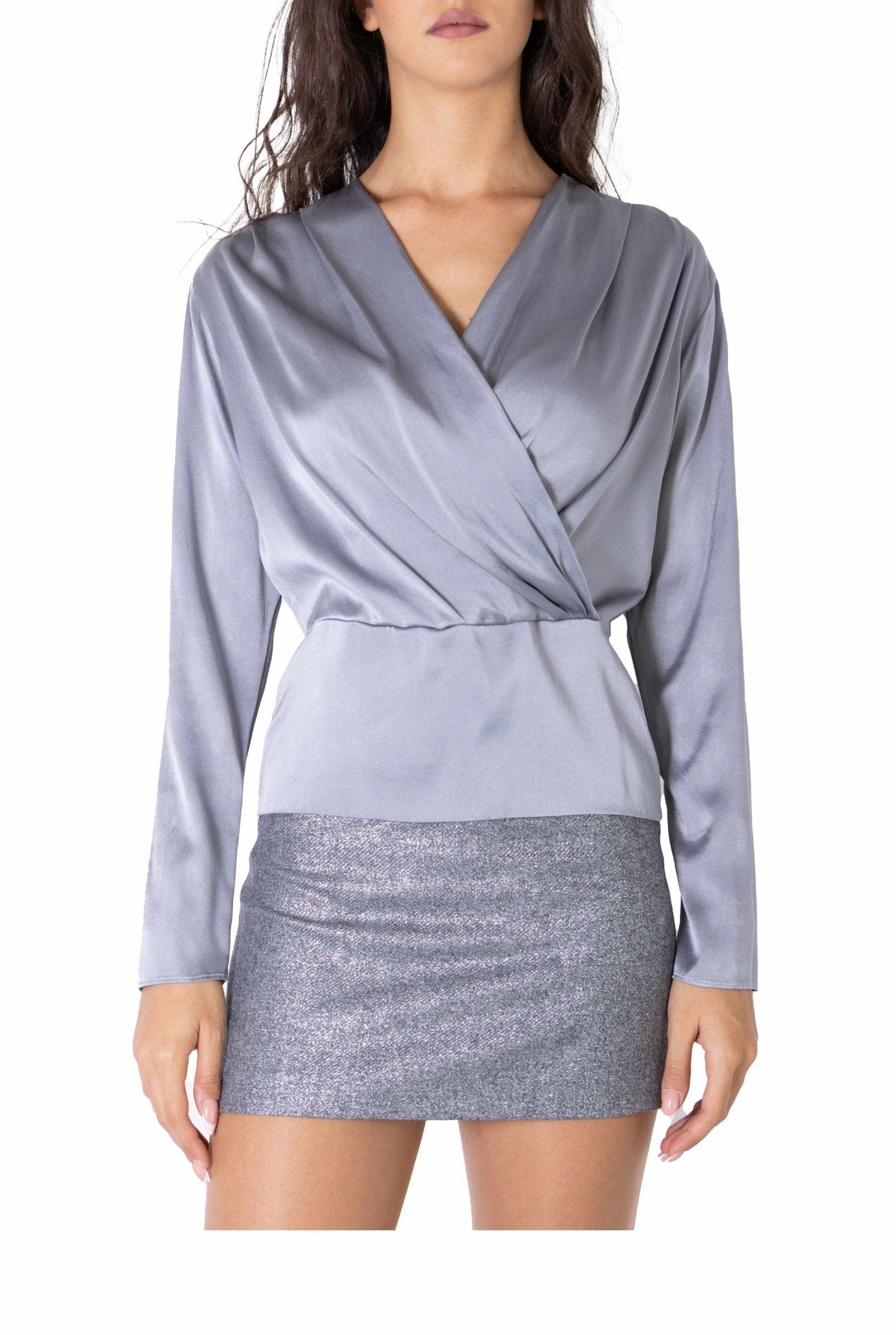 Blusa satin in seta J3812067 G JUCCA