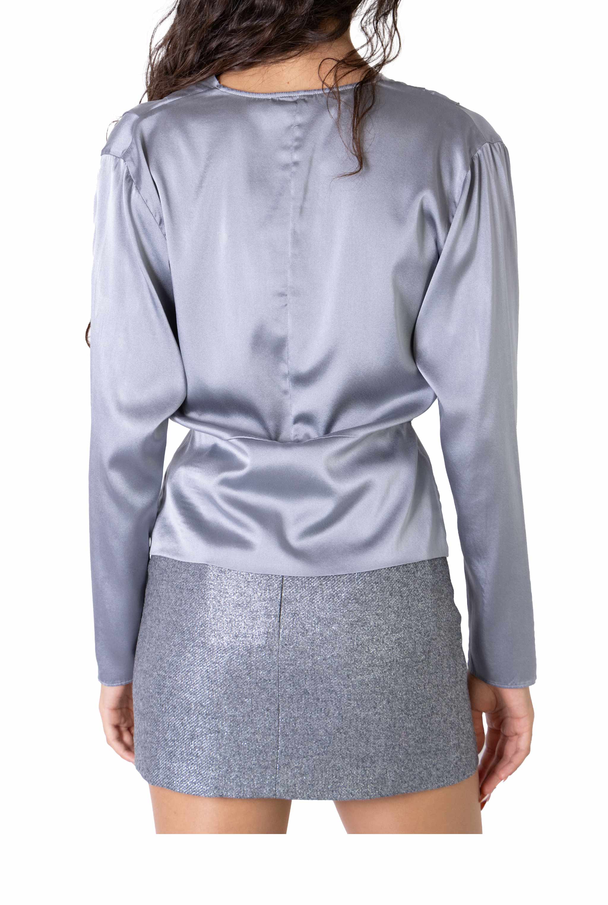 Blusa satin in seta J3812067 G JUCCA