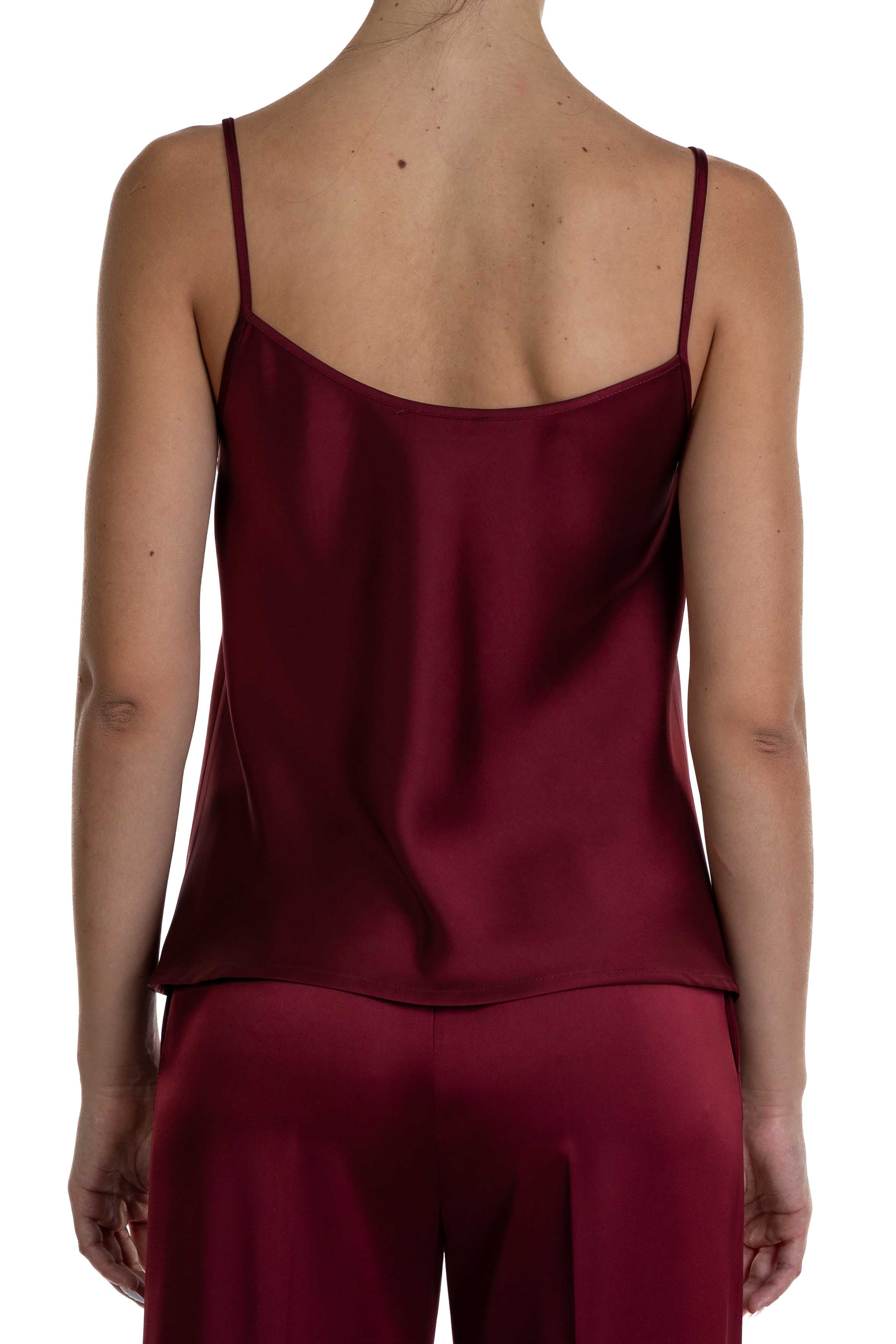 Top in raso bordò 4165 4331 BORDO ALICE MILLER
