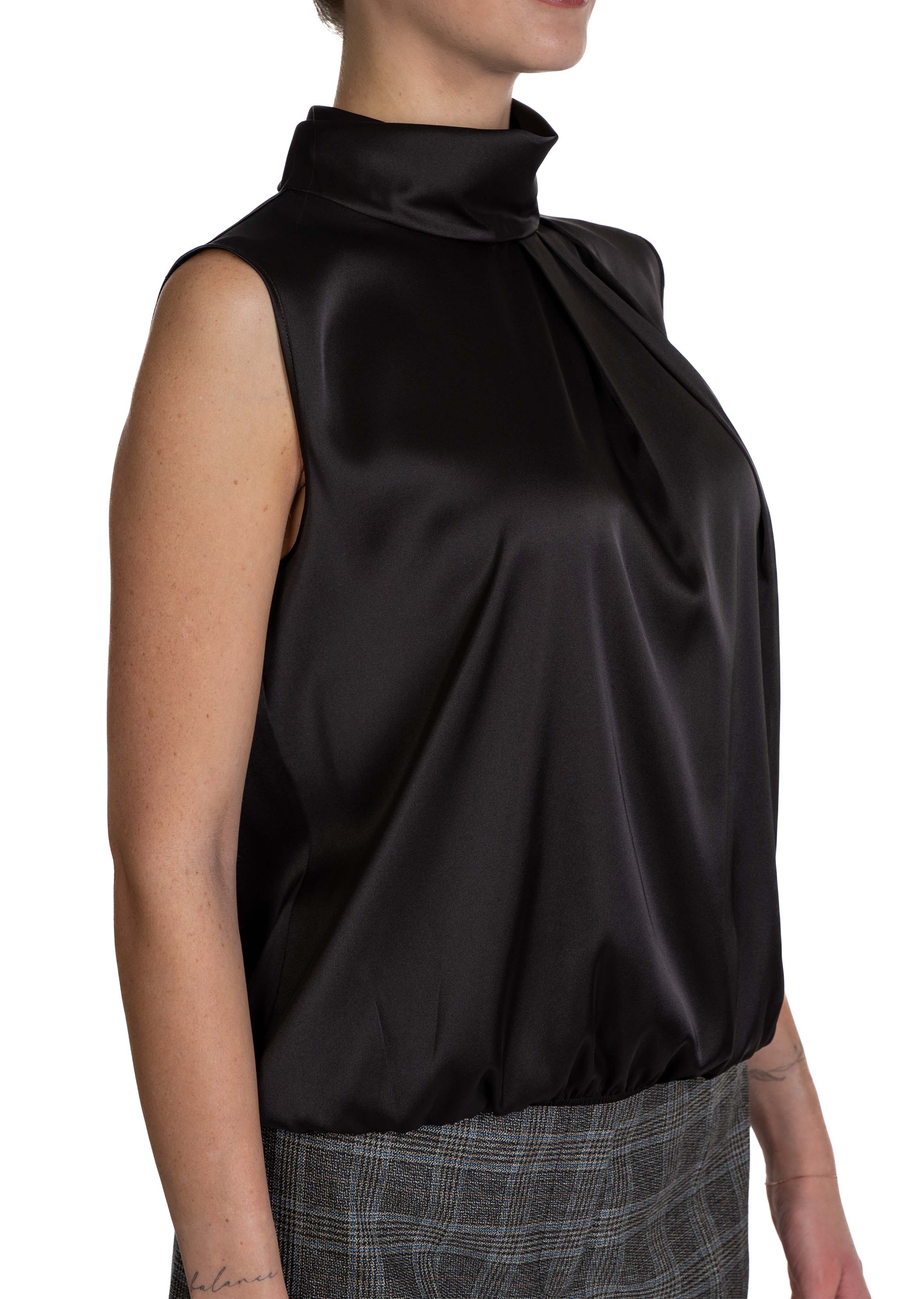 Top in raso testa di moro 61703 61703 WENGE D.EXTERIOR