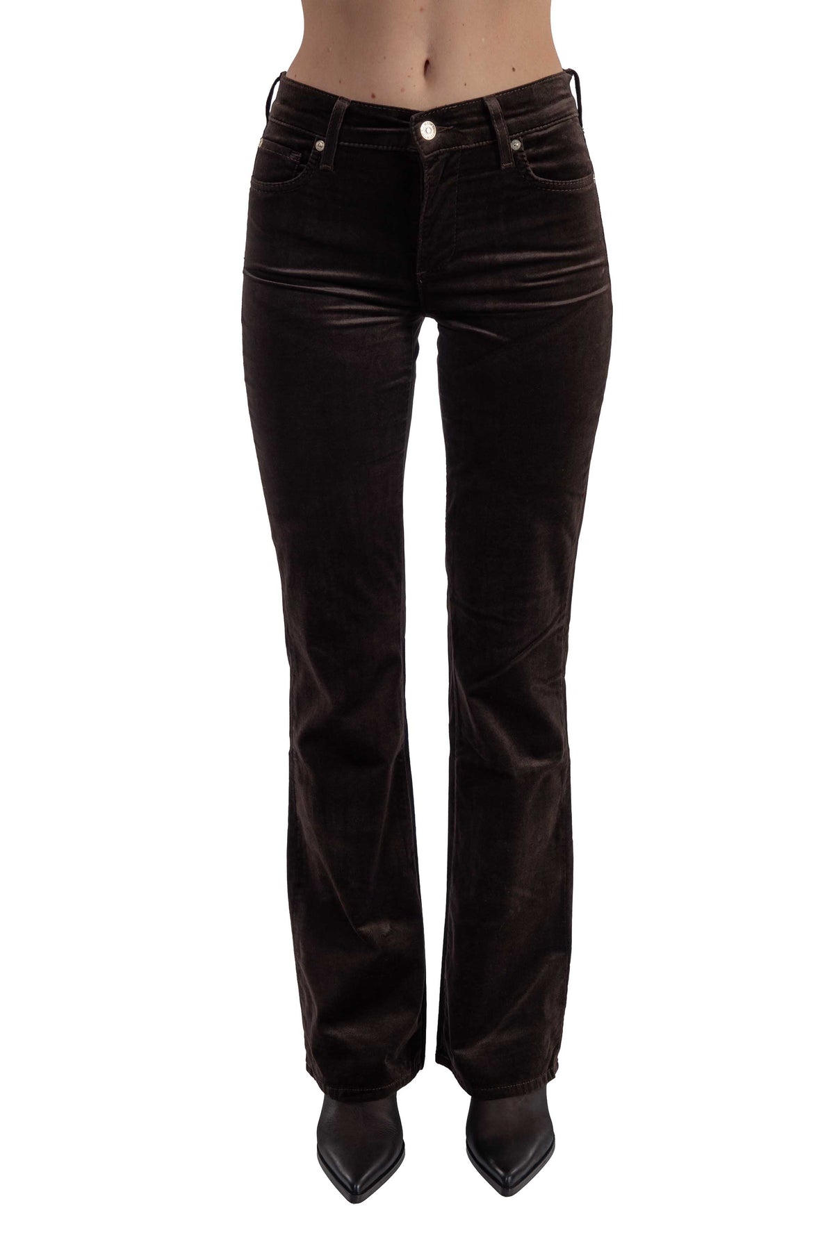 Jeans the bLeggy bootcut velvet THE LEGGY BOOTCUT VELVET CHICOLATE 7 FOR ALL MANKIND