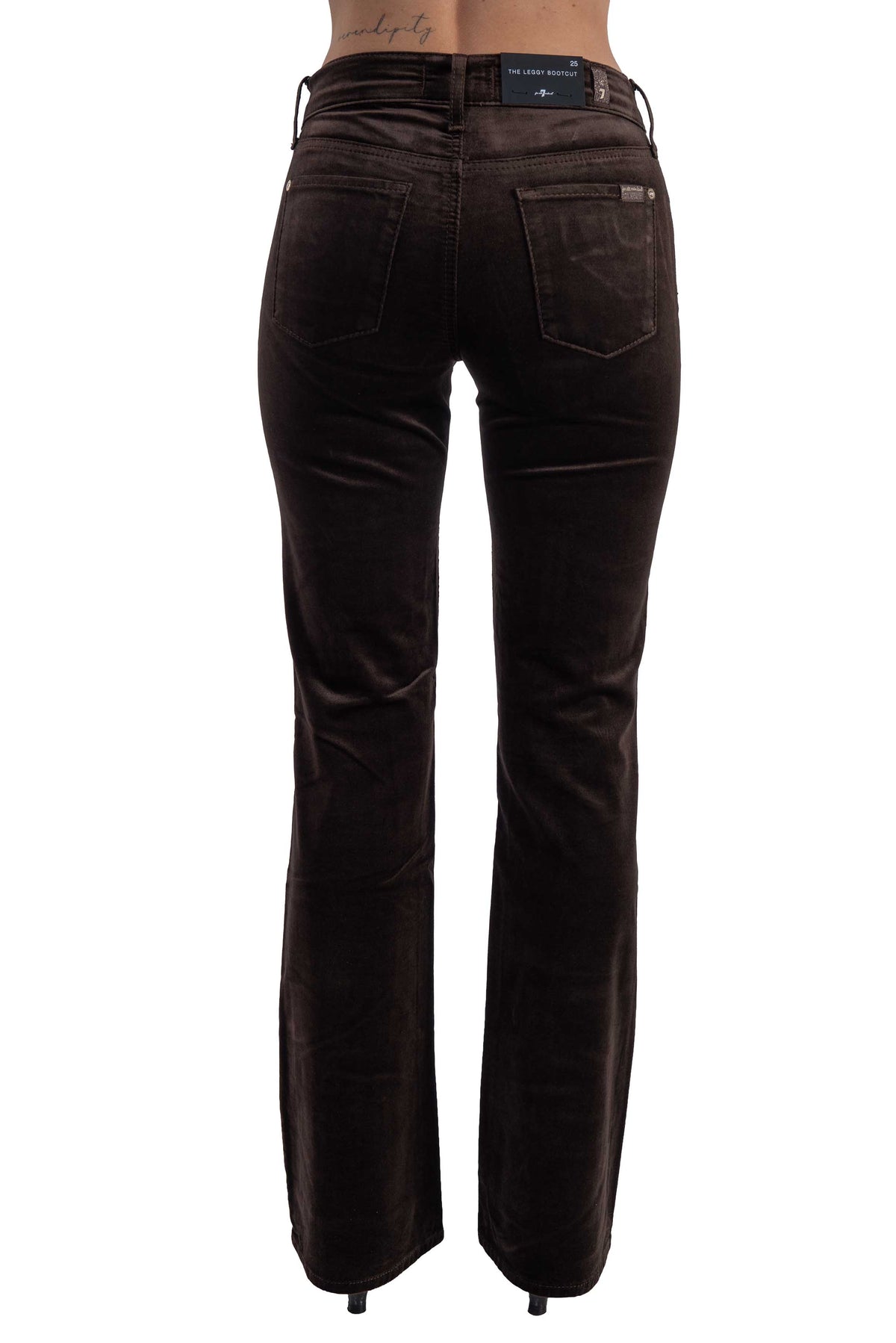 Jeans the bLeggy bootcut velvet THE LEGGY BOOTCUT VELVET CHICOLATE 7 FOR ALL MANKIND