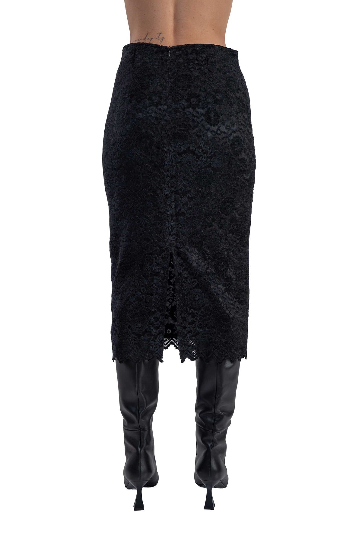Gonna midi in pizzo nera 4829 4449 NERO ALICE MILLER