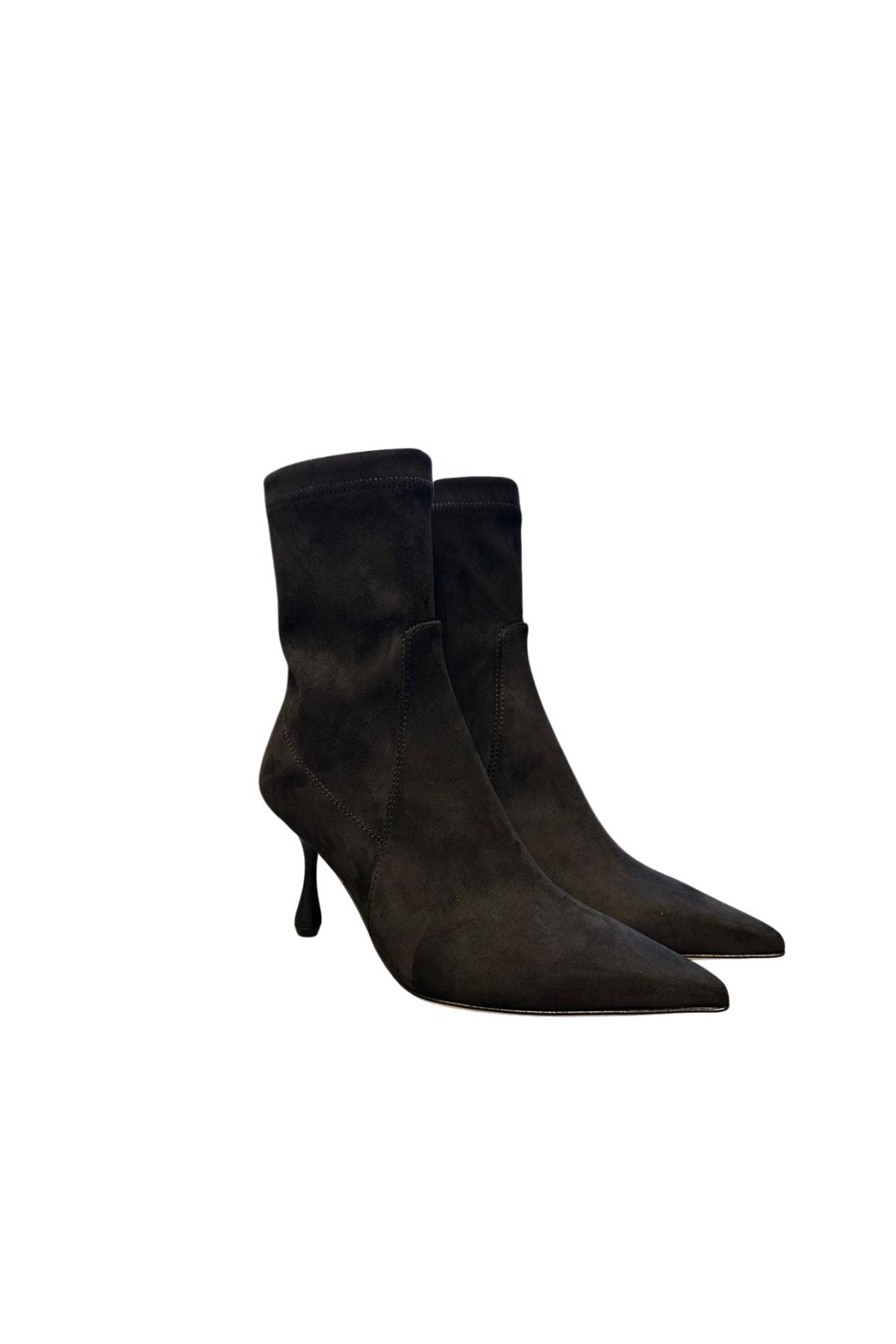 Stivaletto tessuto elsticizzato nero 8016 NERO ANNA F