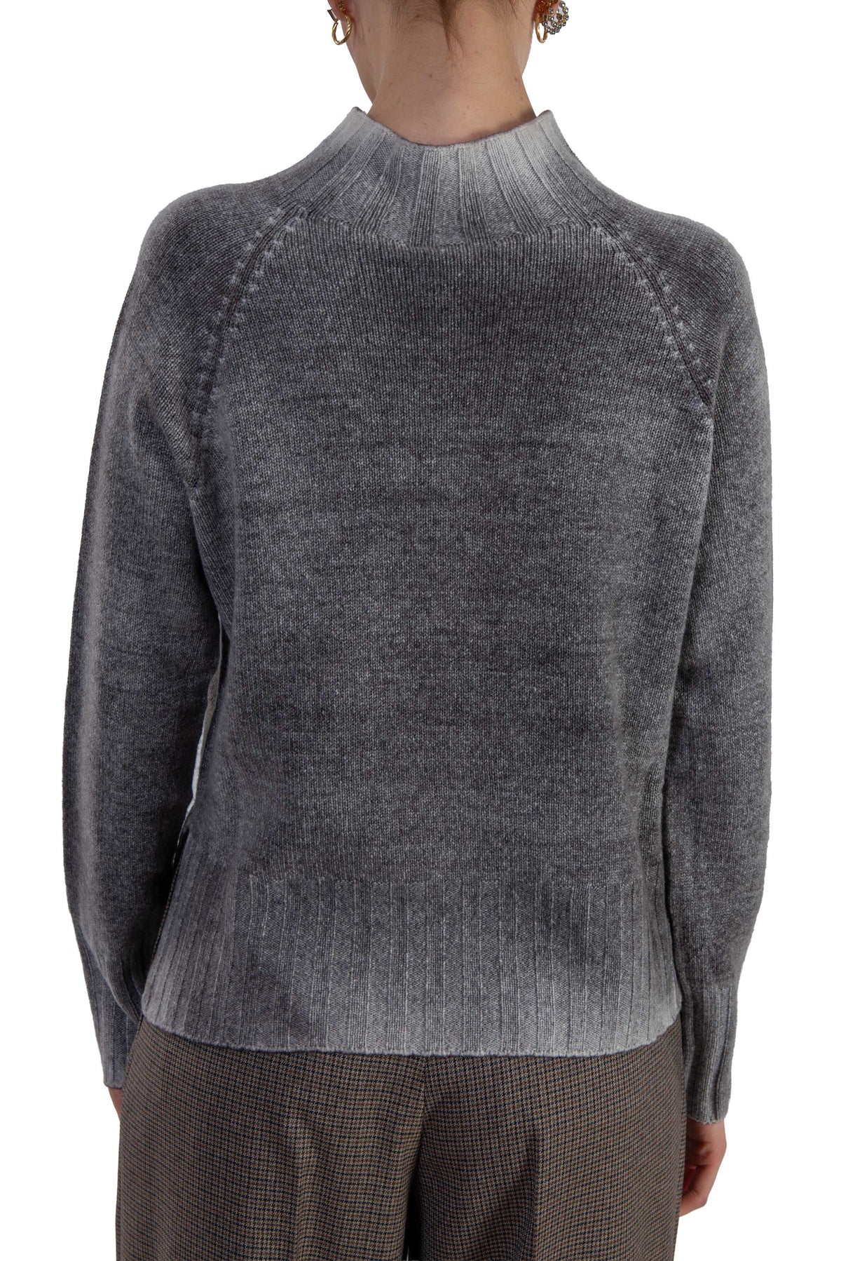 Maglia lupetto marrone 3610 COFFEE ARROVESCIO