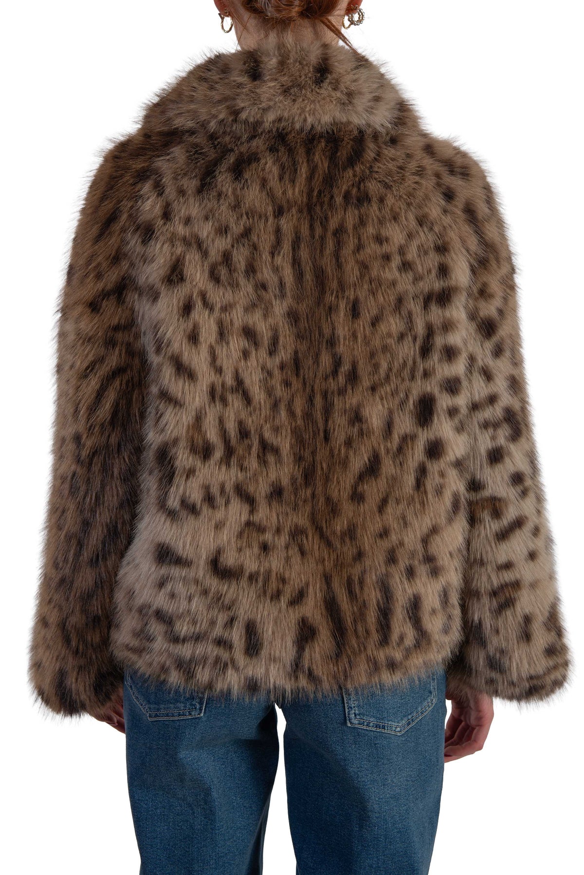 Giaccone in pelliccia ecologica animalier 7323 LEOPARDO Bully