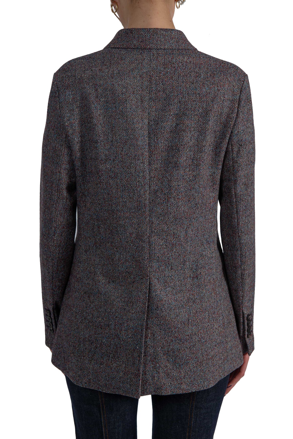 Giacca doppio petto tweed bordeaux. FD4201 BORDO CIRCOLO