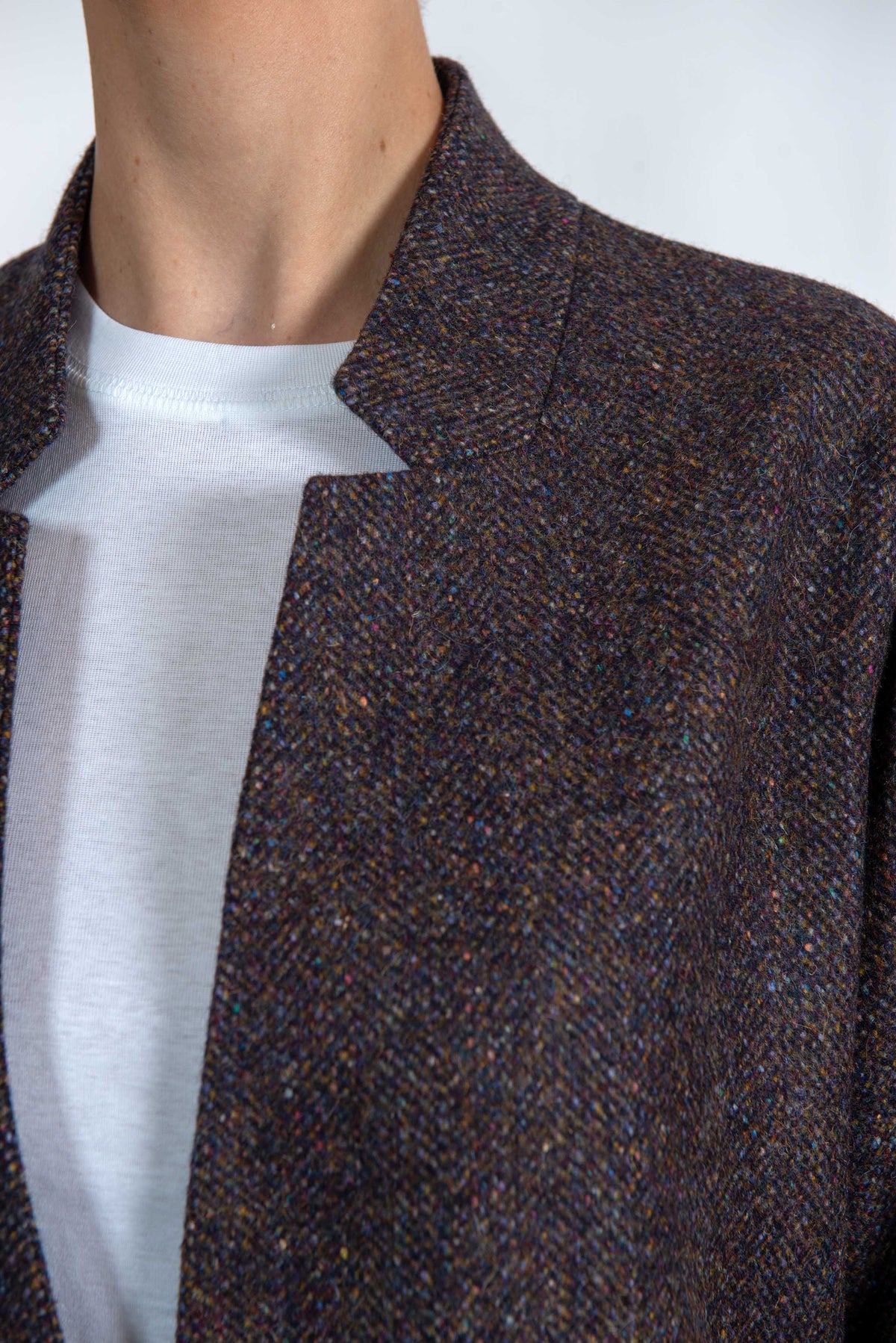 Cappotto in tweed bordeaux<BR/> FD4229 BORDO CIRCOLO