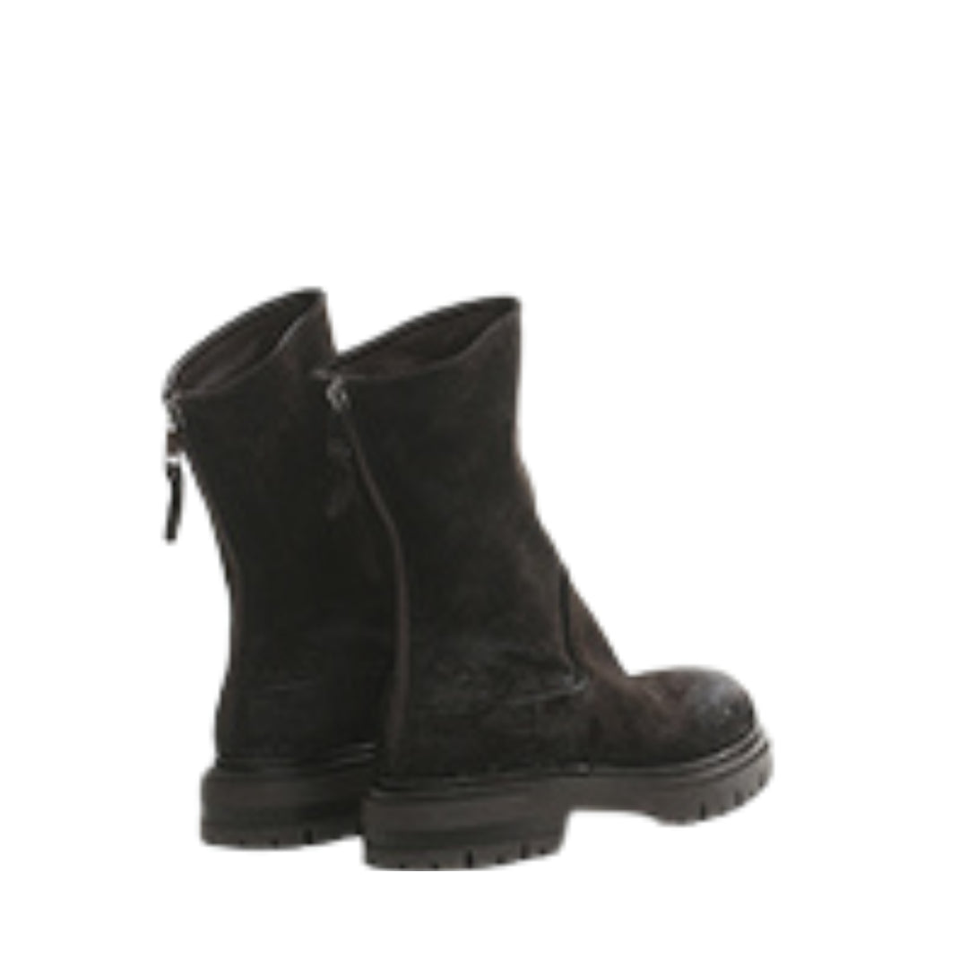 Stivaletto velour Brown E4426 EBANO ELENA IACHI