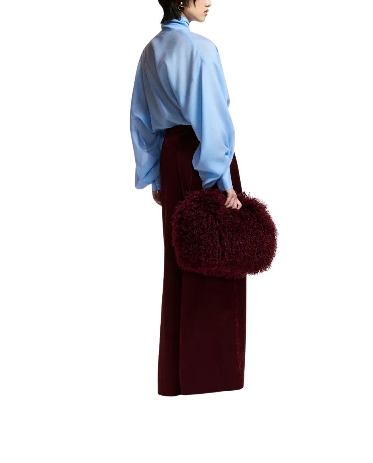 Blusa Karismatic over con fiocco celeste KARISMATIC SKY ESSENTIEL ANTWERP