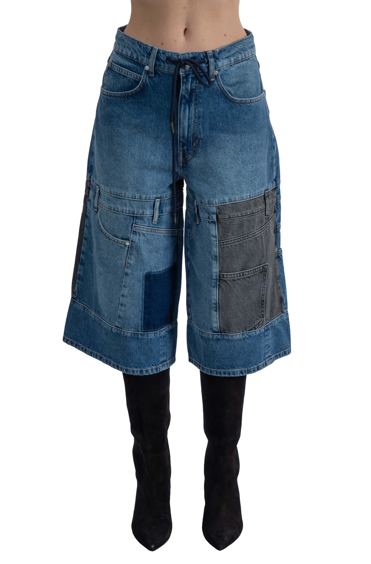 Bermuda jeans patchwork KEA JEANS ESSENTIEL ANTWERP