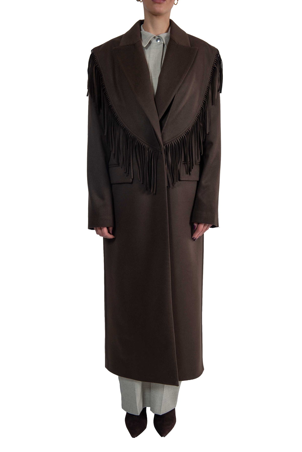 Cappotto lungo testa di moro 30110 MORO FEDERICA TOSI
