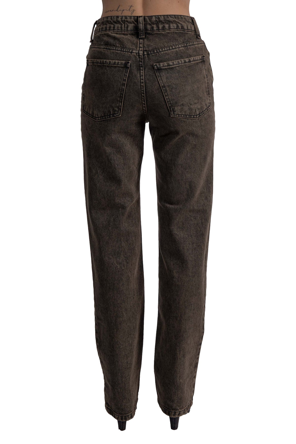 Jeans dritto sabbiato 30812 MORO FEDERICA TOSI