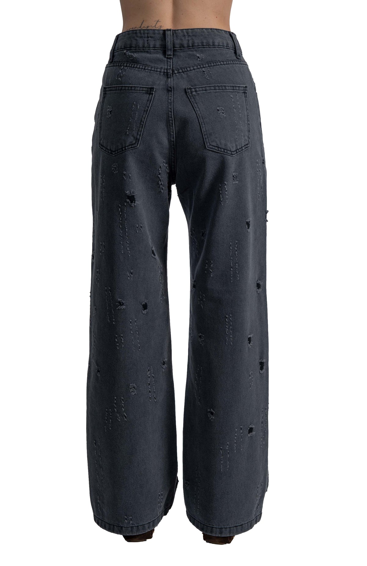 Jeans con rotture 30820 ANTRACITE FEDERICA TOSI