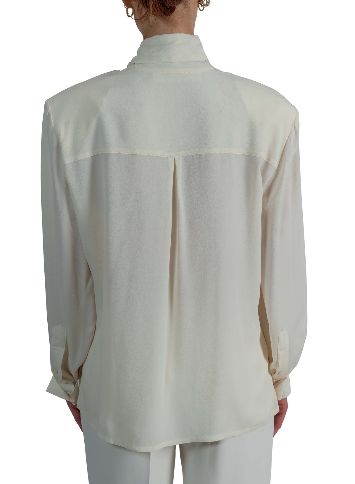 Camicia con sciarpina 311054 LATTE FEDERICA TOSI