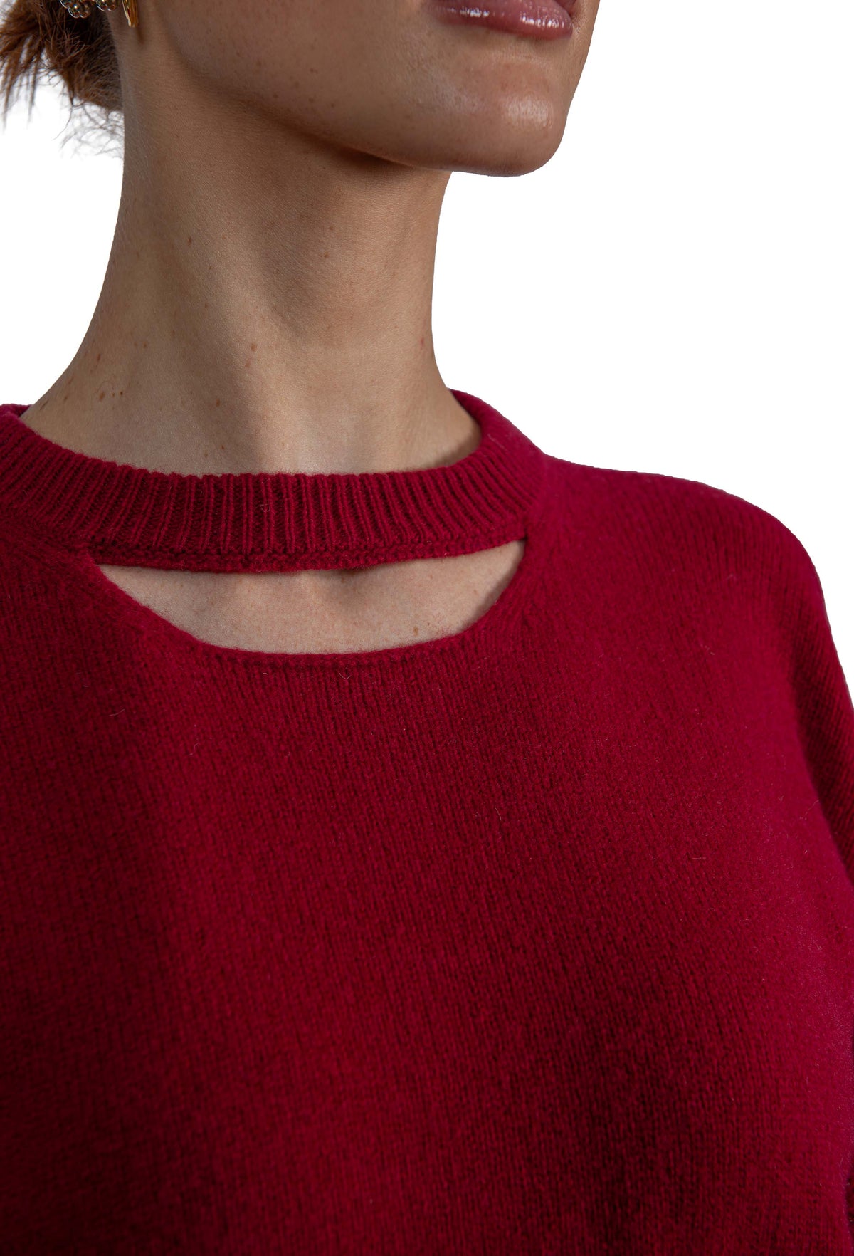Maglia manica 3/4 rosso rubino 32000 RUBINO FEDERICA TOSI
