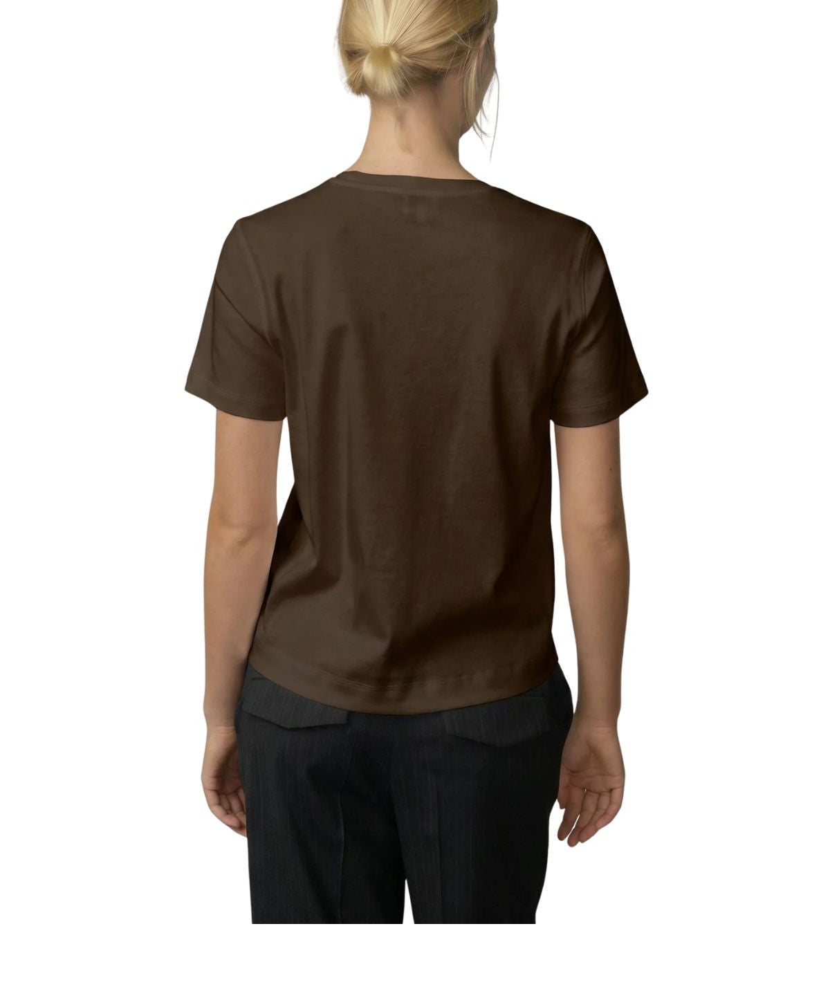 T-shirt Ditlev marrone DITLEV 6128152 BROWN HERSKIND
