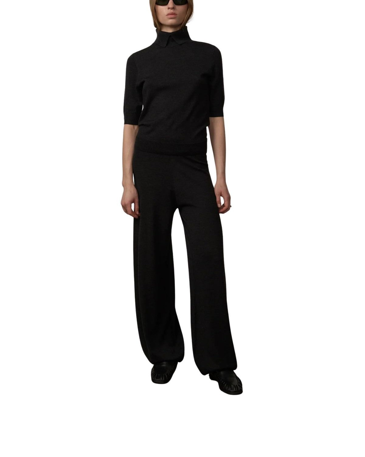 Maglia antracite maniche corte Perry PERRY 6104247 DARK GREY HERSKIND