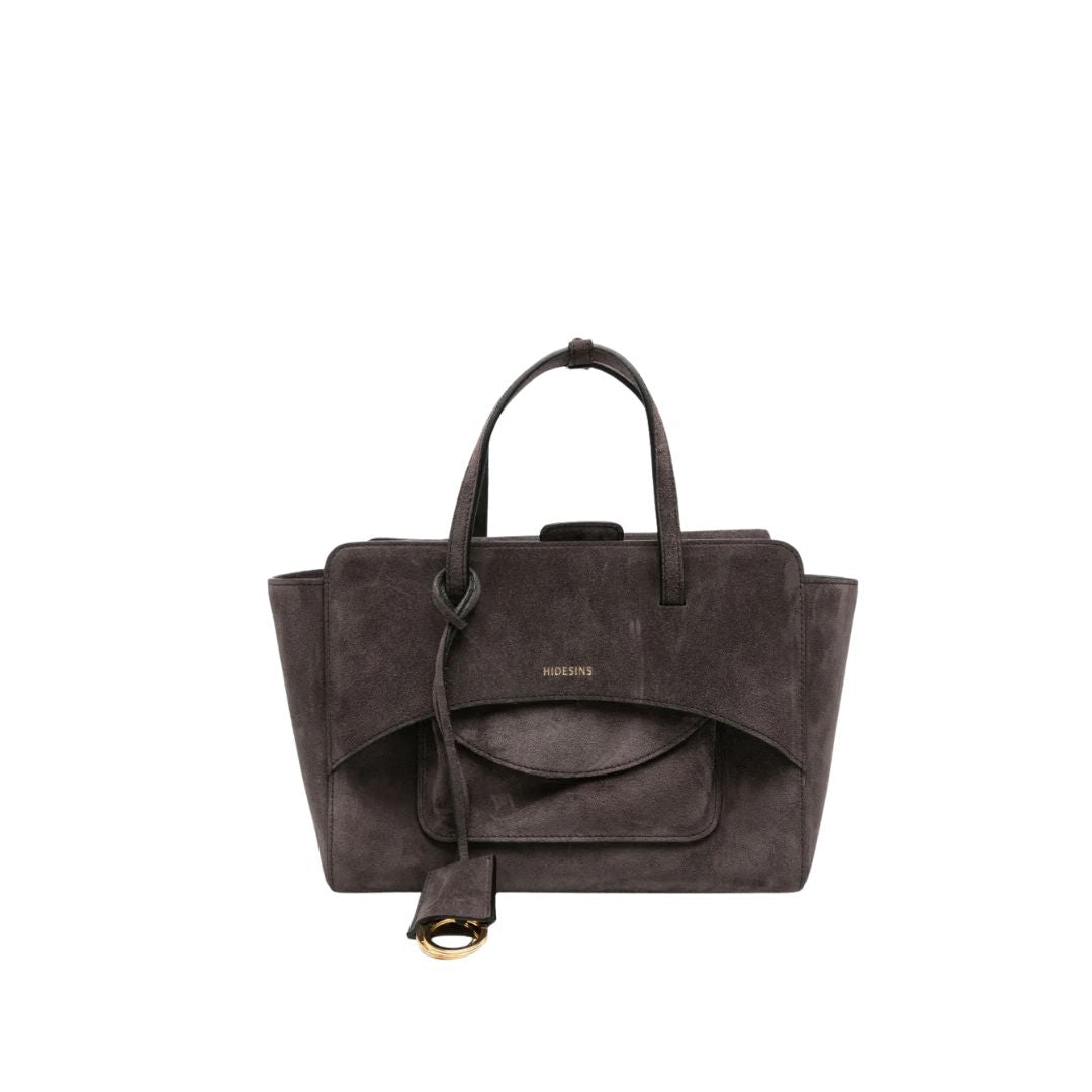 Flap M suede testa di moro FLAP M SUEDE CHOCOLAT HIDESINS