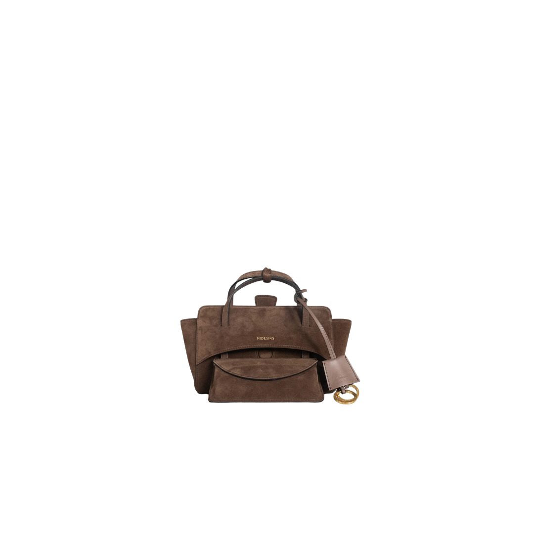 Flap S suede testa di moro FLAP S SUEDE CHOCOLAT HIDESINS