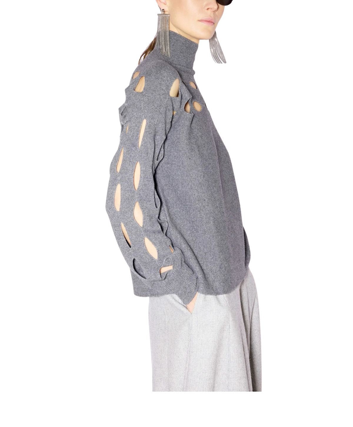 Maglia Dorothy grigio melange. DOROTHY F6WC32 GRIGIO LIVIANA CONTI
