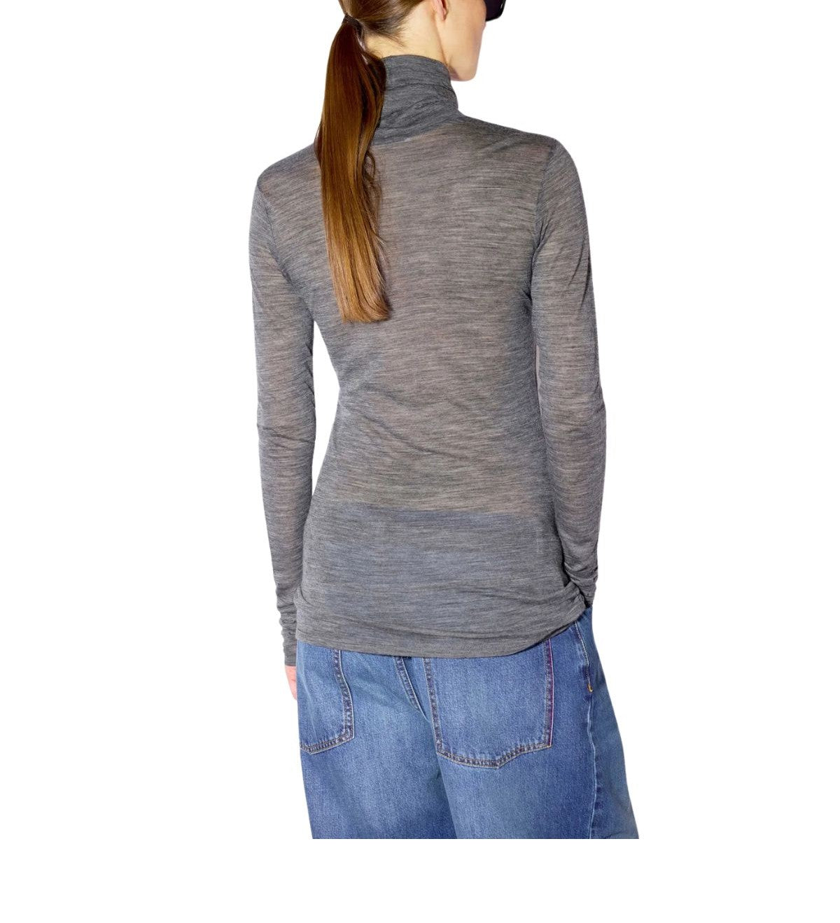 T-shirt Ginevra grigio melange. GINEVRA F6WH17 GRIGIO LIVIANA CONTI