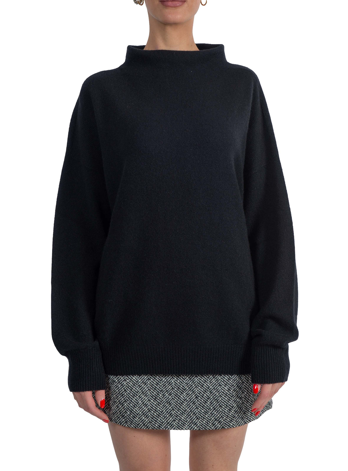 Maglia Nancy nera. NANCY F6WC54 NERO LIVIANA CONTI