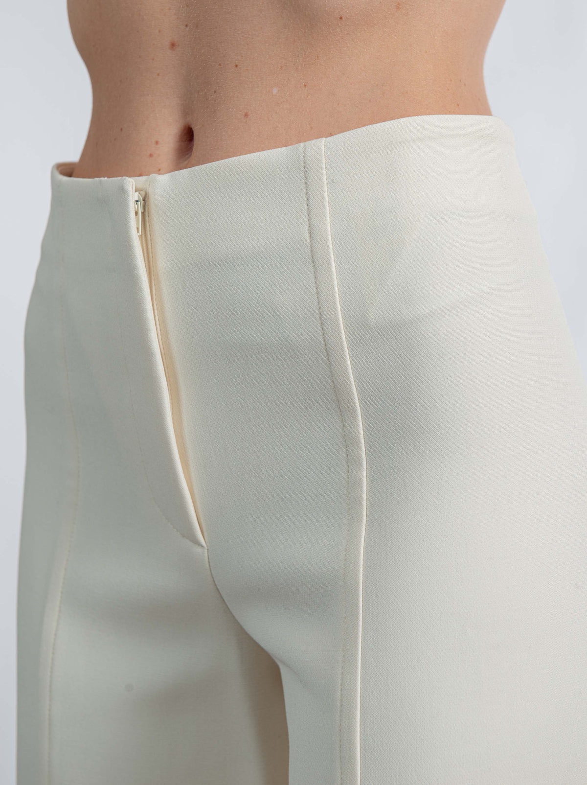 Pantalone palazzo PANTYALONE L6WM28 NATURAL LIVIANA CONTI