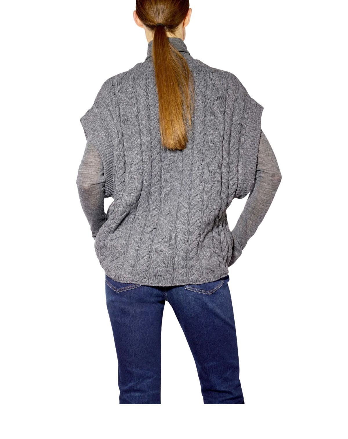 Gilet Vanna grigio melange VANNA F6WC06 GRIGIO LIVIANA CONTI