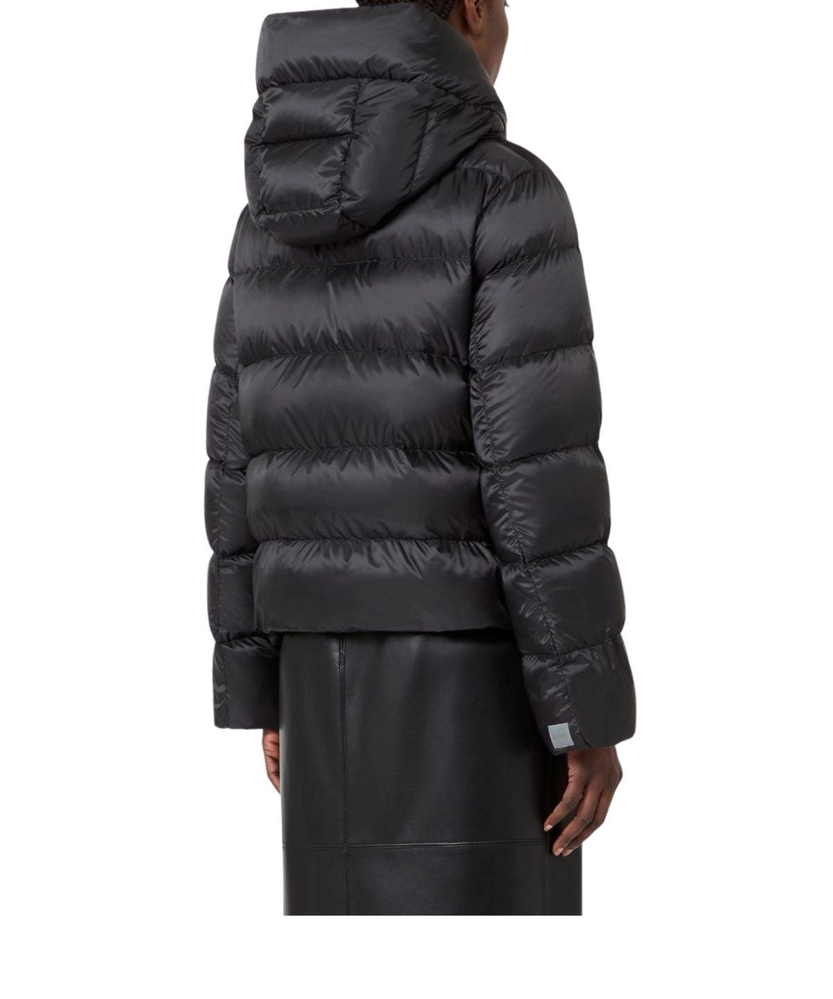 Piumino Oceano in tela antigoccia nero. OCEANO 009 MAX MARA
