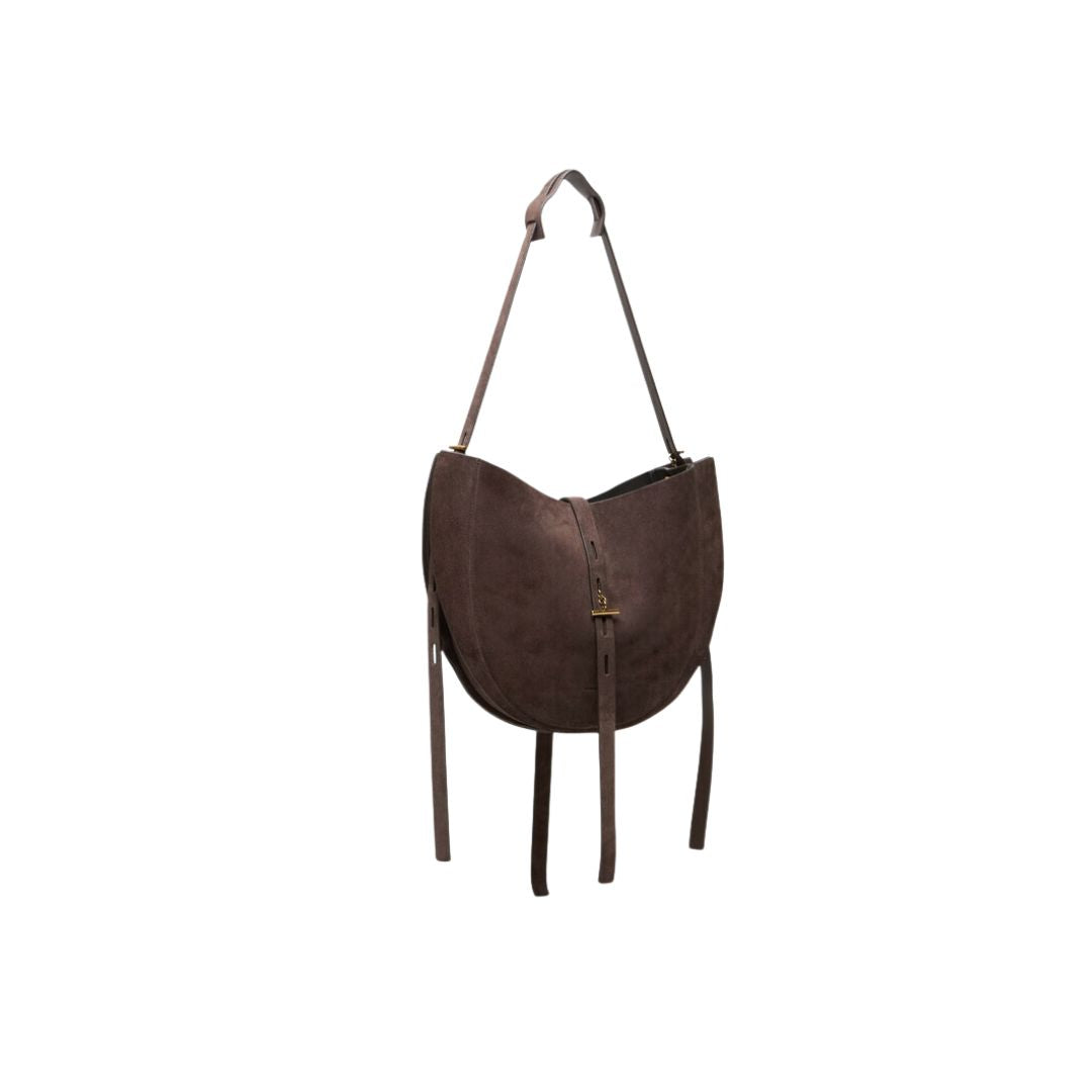 Borsa Lizzie suede testa di moro LIZZIE T.MORO MINO BOSSI