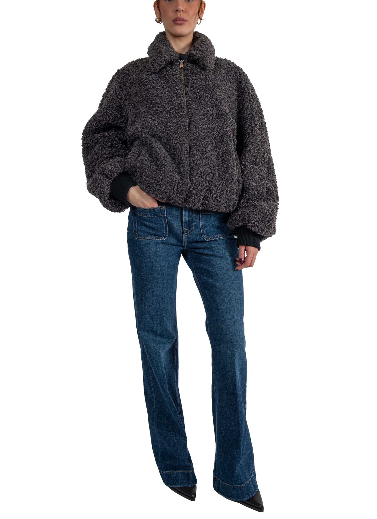 Bomber marrone 4141MDH15 GREY MSGM