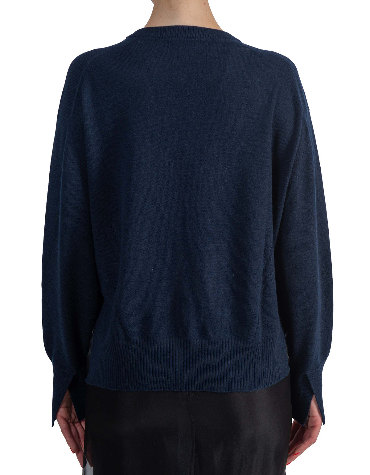 Maglia Bertha blu BERTHA Y6WD02 BLUE SEMICOUTURE