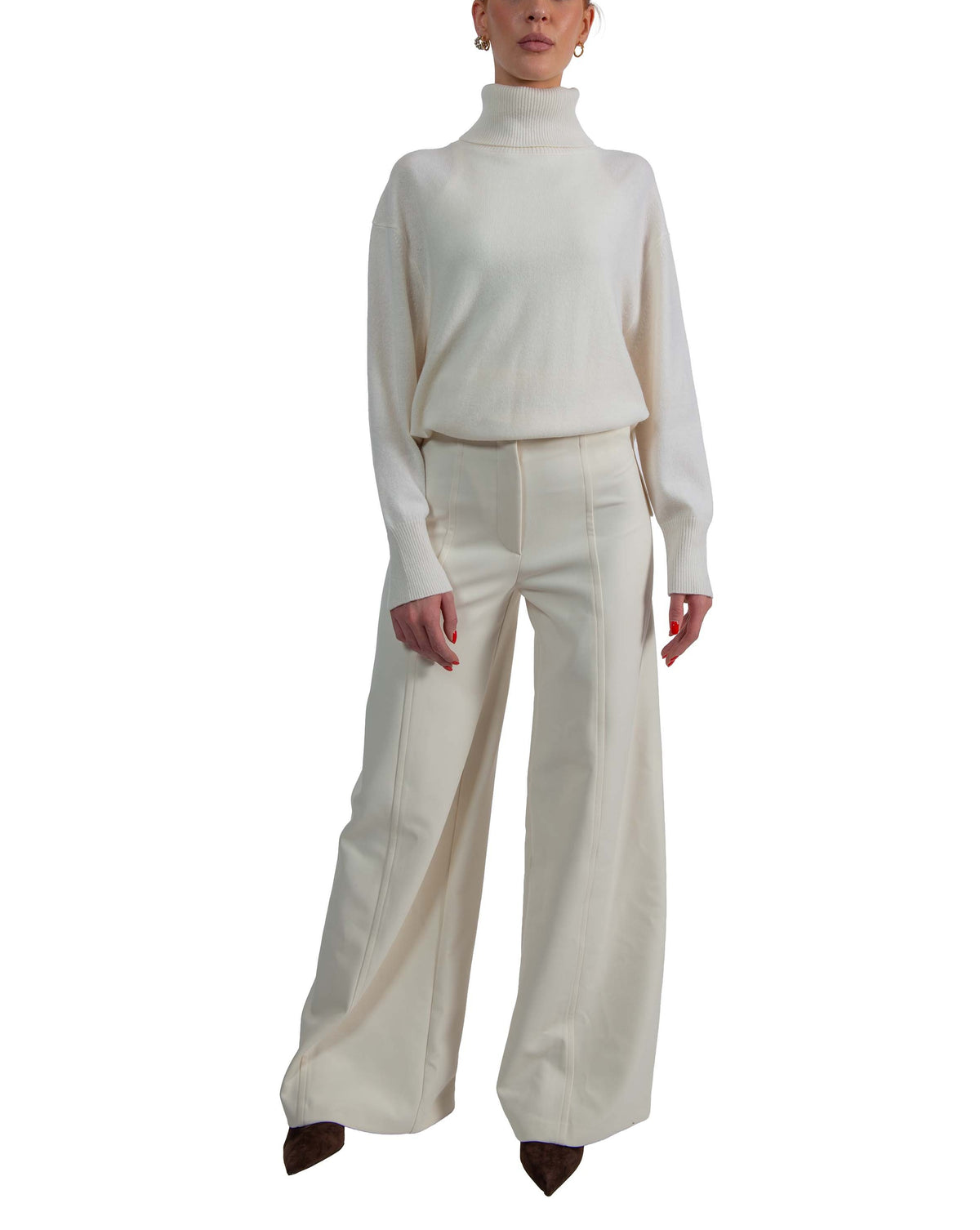 Maglia collo alto panna Dalia DALIA Y6WD04 BURRO SEMICOUTURE