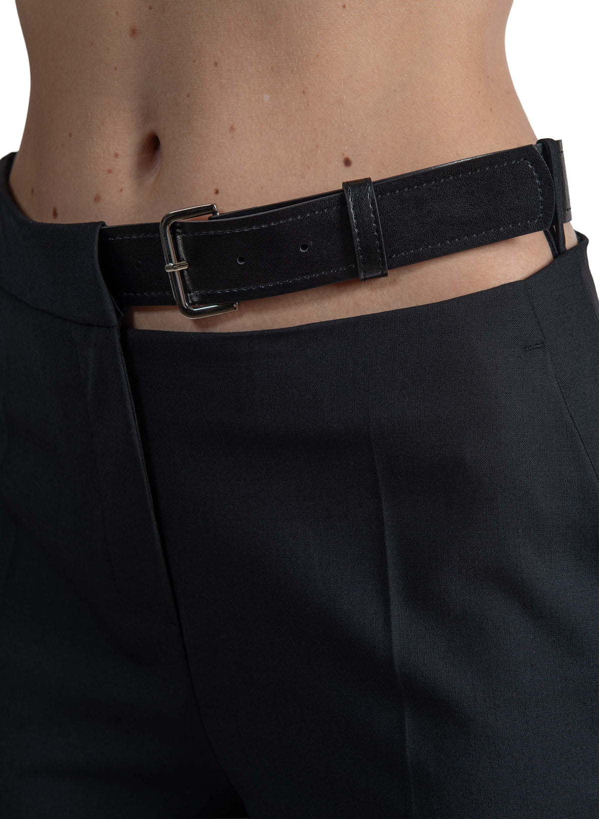 Pantalone Debbie con cintura DEBBIE Y6WI31 NERO SEMICOUTURE