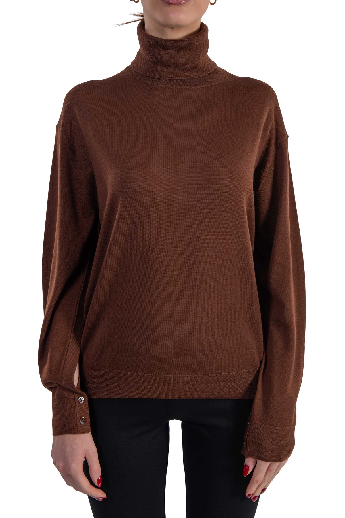 Maglia collo alto marrone Freda FREDA Y6WC56 CANYON SEMICOUTURE