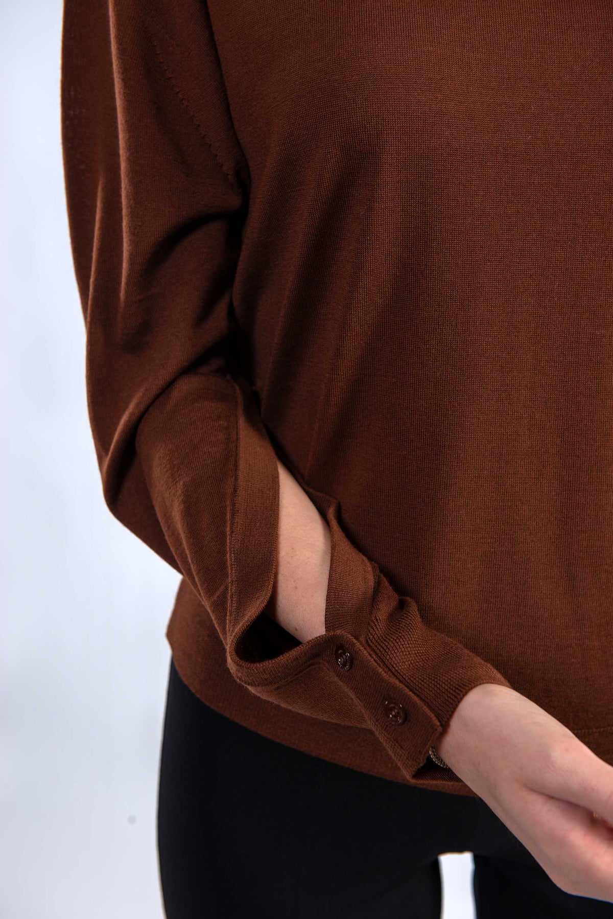 Maglia collo alto marrone Freda FREDA Y6WC56 CANYON SEMICOUTURE