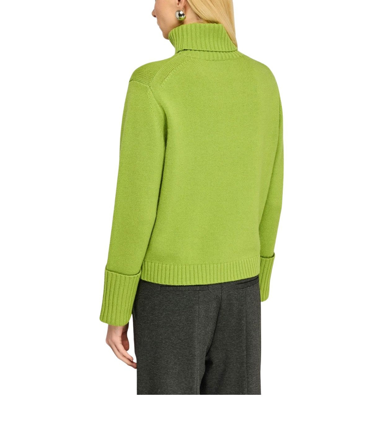 Maglia collo alto verde RALPHINA S6WC03 AVOCADO SEMICOUTURE