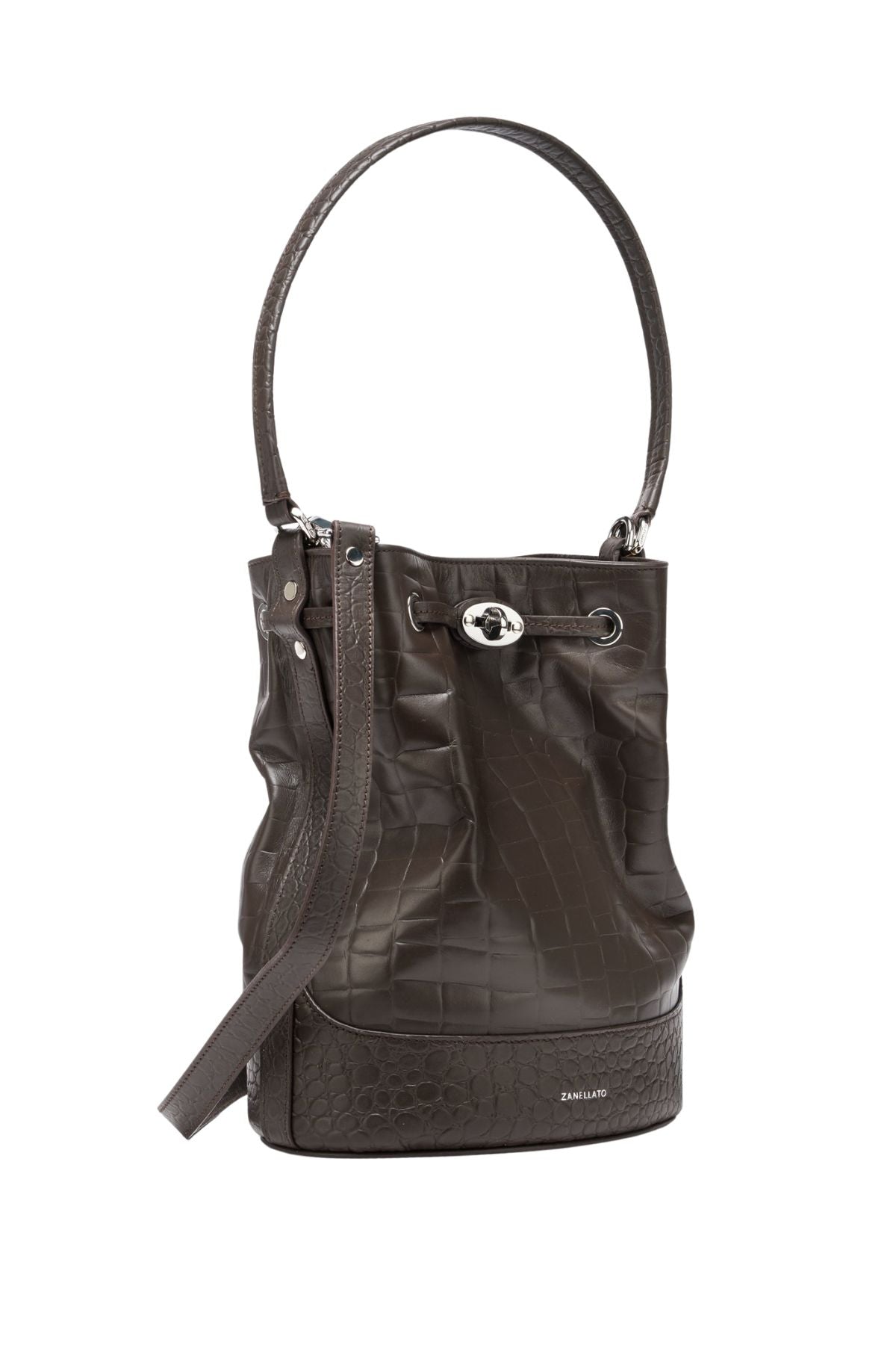 Monda stampa cocco marrone scuro MONDA FOULARD BROWN ESPRESSO ZANELLATO