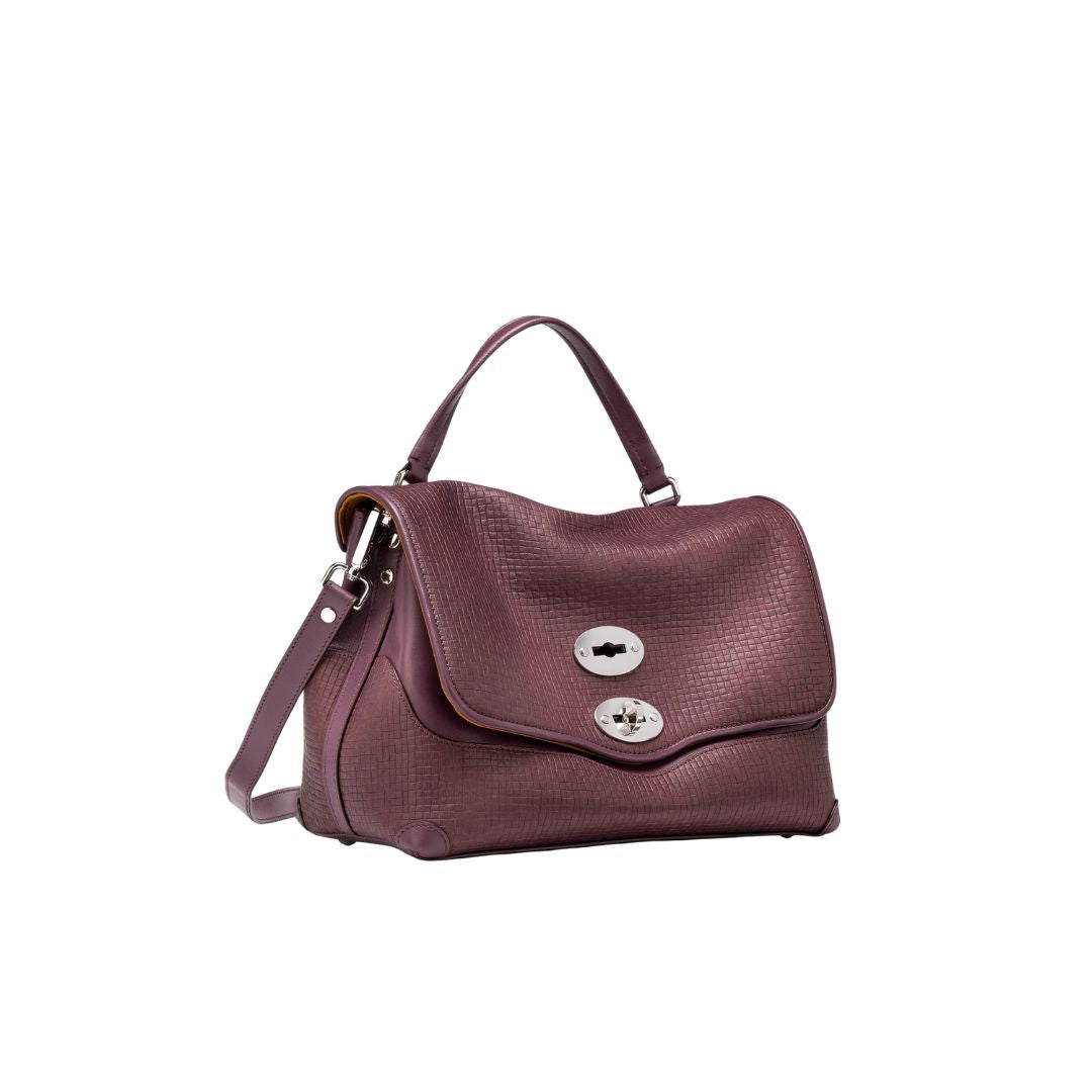 Postina S in pelle stampata red chianti POSTINA S CESTAIA RED CHIANTI ZANELLATO