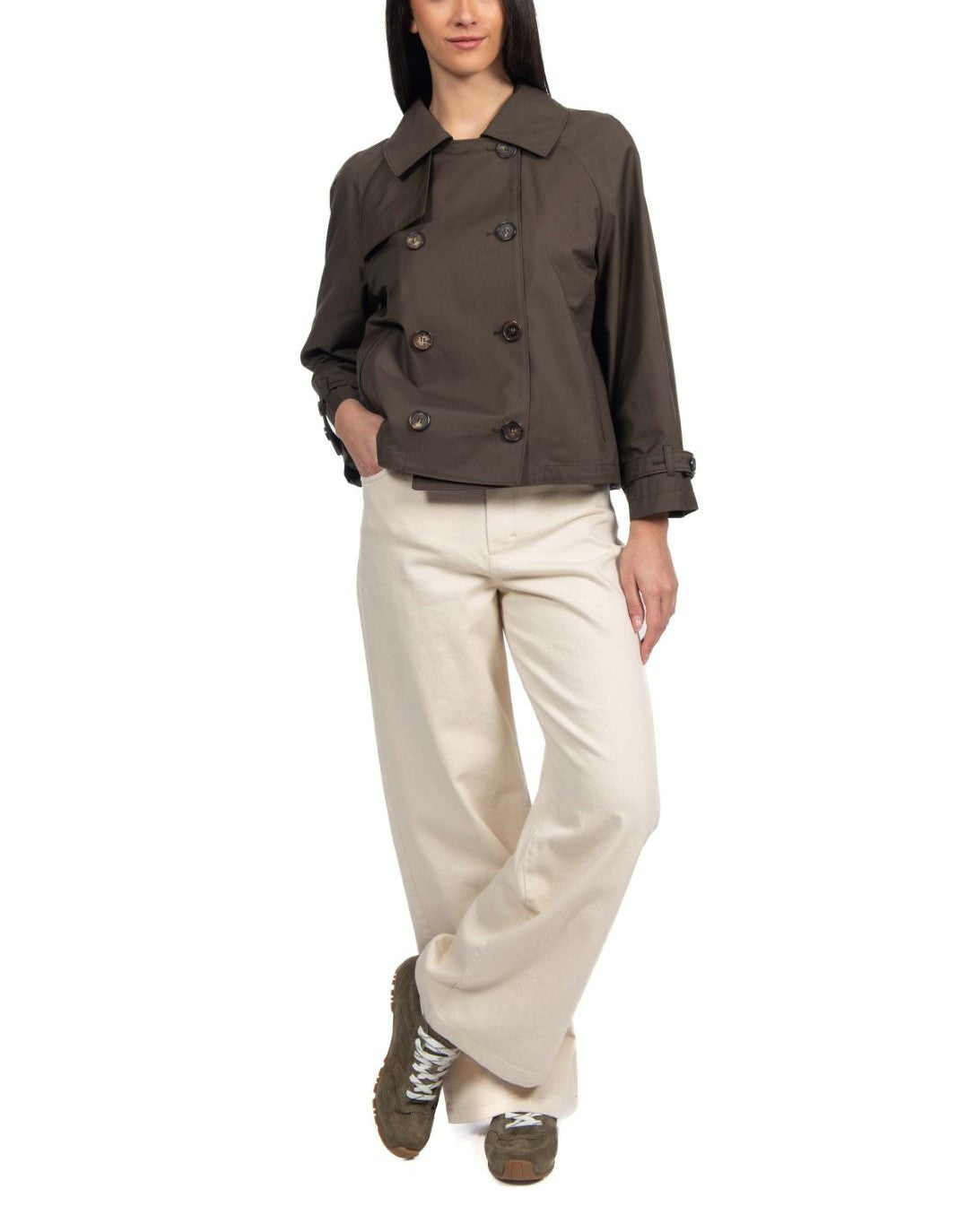 Trench Tesoro verde militare TESORO 003 MAX MARA