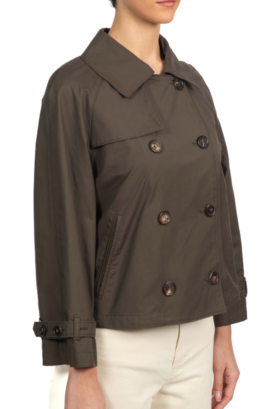 Trench Tesoro verde militare TESORO 003 MAX MARA