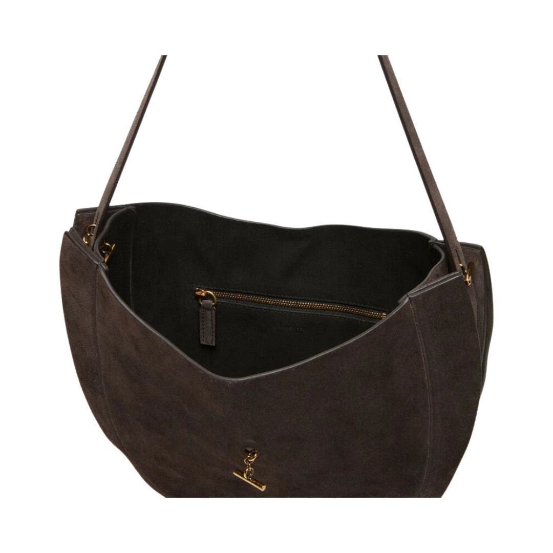 Borsa Lizzie suede testa di moro LIZZIE T.MORO MINO BOSSI