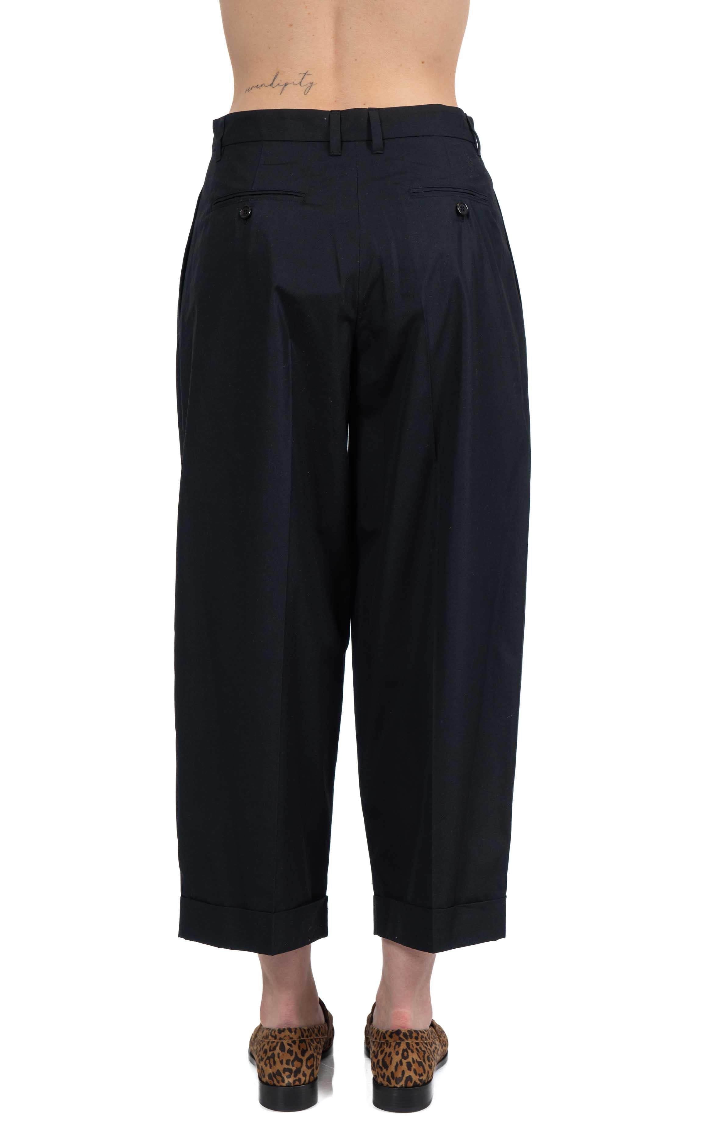 Pantalone Danza in cotone nero DANZA 043 MAX MARA