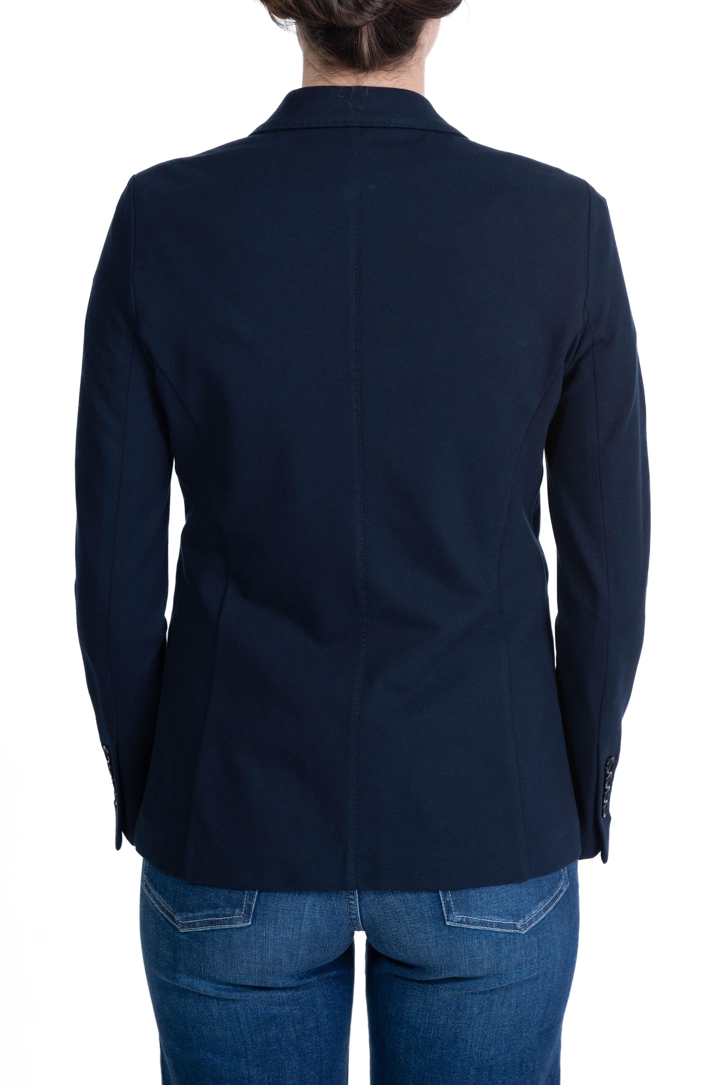 Giacca slim piquet blu FD3368 447 BLU NAVY CIRCOLO