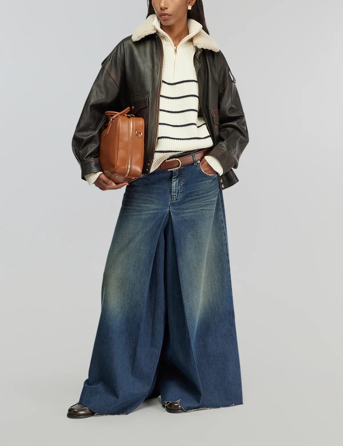 pantagonna FILIPA Y5WY32 BLU SEMICOUTURE