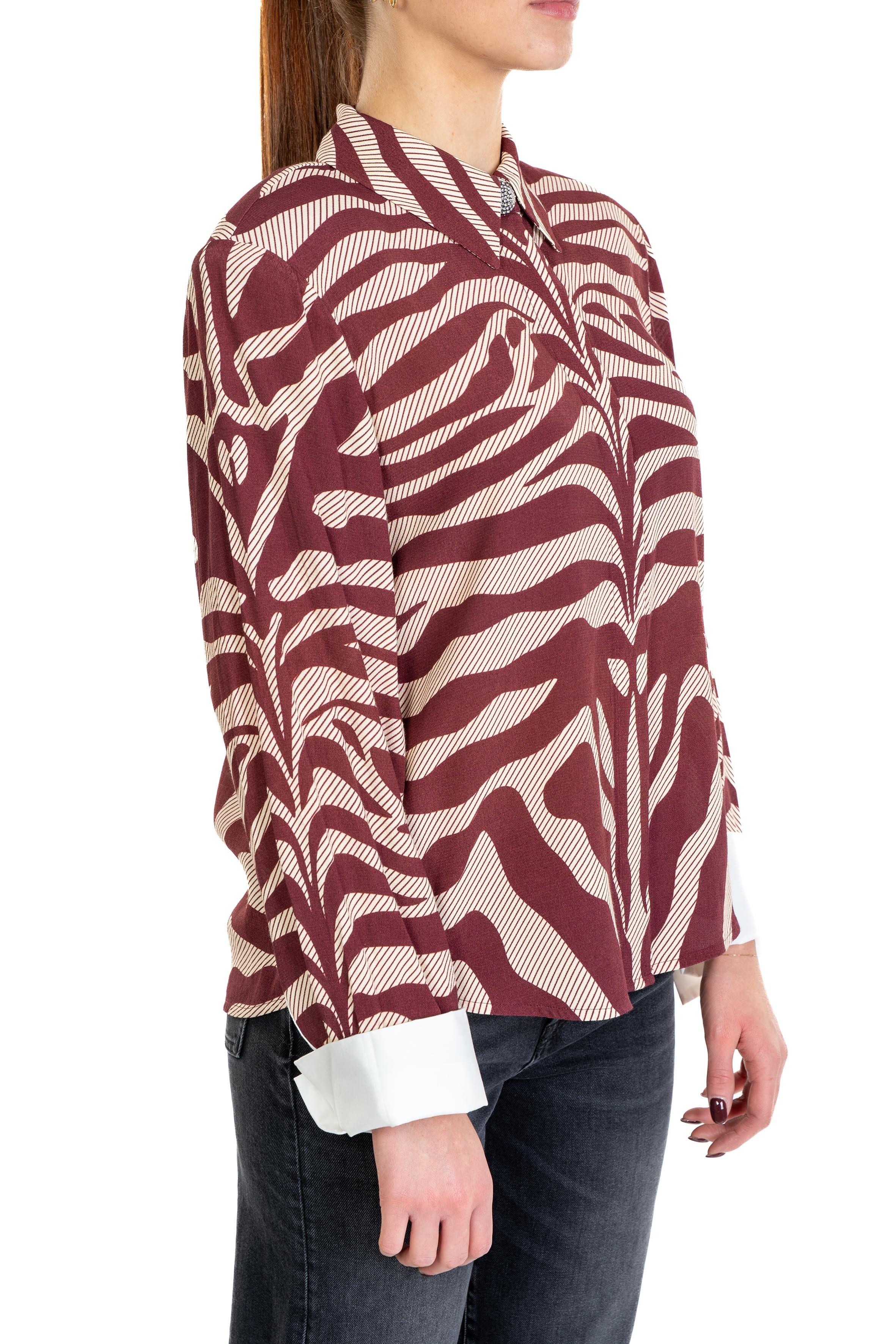 Blusa Ishow bordò ISHOW OFF WHITE ESSENTIEL ANTWERP