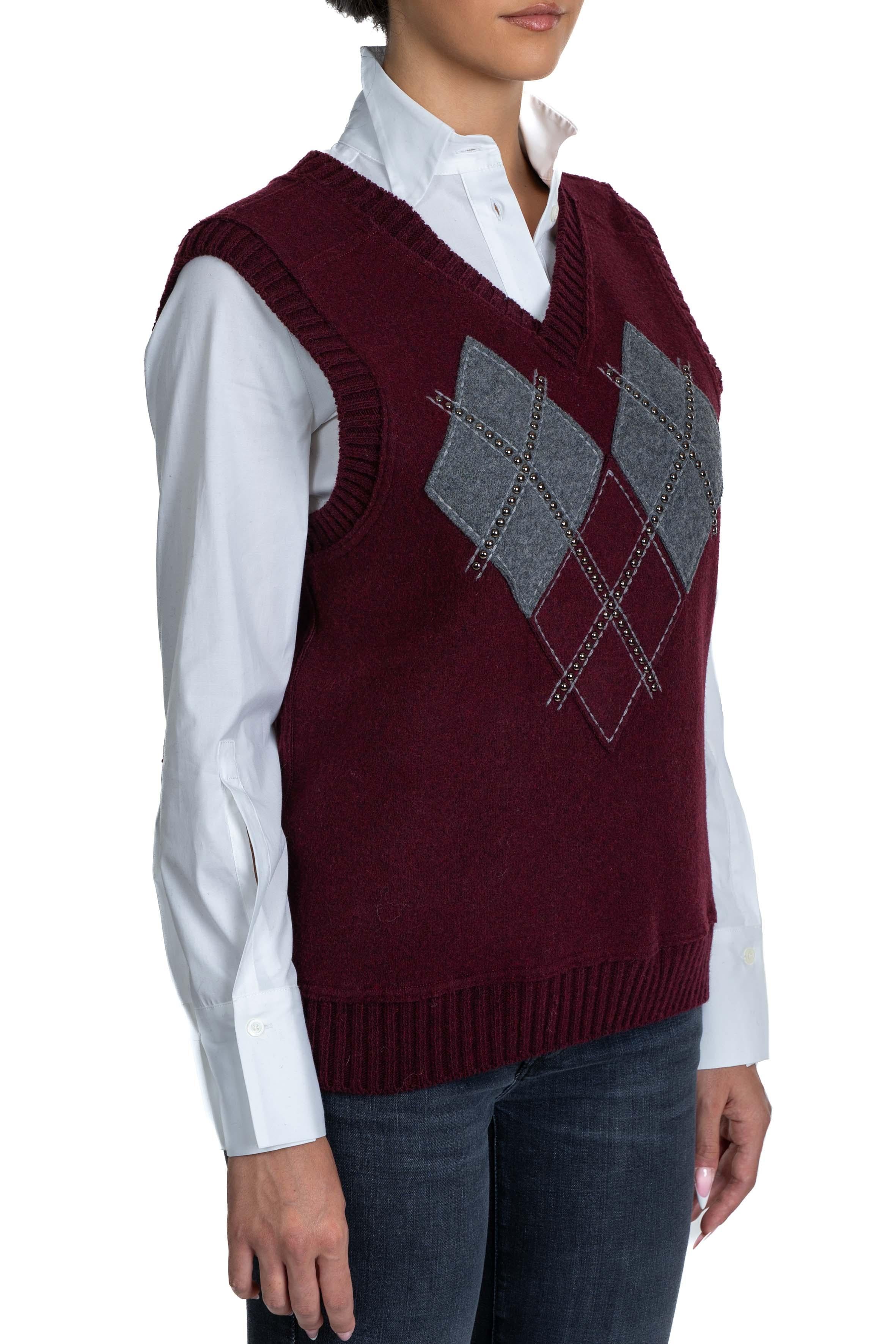 Maglia con rombi E091 RED N° 21