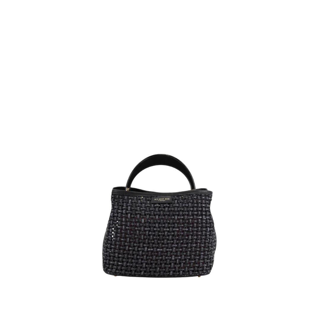 Borsa Ingrid in rafia INGRID TABRU 2041 NERO MY BEST BAG